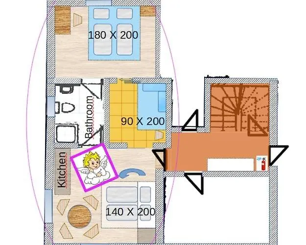 Apartmán Zum Engelreich Ruhig, Laendlich, Stadtnah *